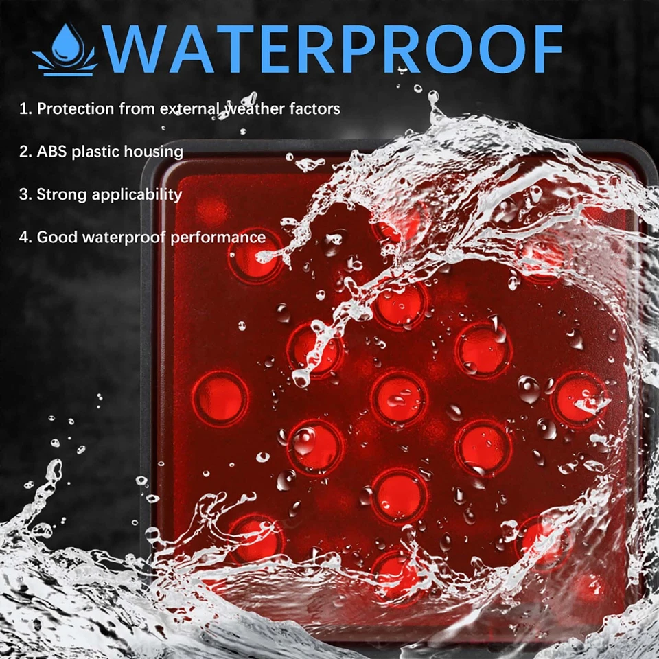 12 LED Brake Light Trailer Hitch Cover Towing & Hauling 2" Receiver For Truck RV - Изображение 4 из 4