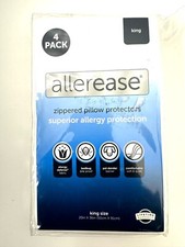 Pack 4 King AllerEase Pillow Protectors - Moisture Wicking, Advanced Allerg...