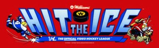 Hit the Ice Arcade Marquee 26" x 8"