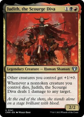MTG Judith, the Scourge Diva NM-Mint Commander Masters 