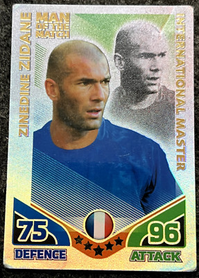 Carte Onze Mondial Zinedine Zidane 1989 - 1er Match Ligue 1 - Rookie Card AS Cannes