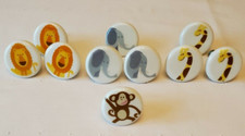 Nursery Jungle Animal Ceramic Drawer Pulls Li...