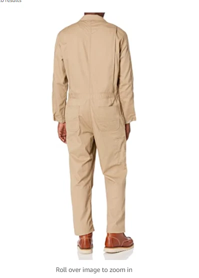 Mono de sarga tradicional resistente al fuego grande y alto Carhartt para hombre, caqui, 56 T Foto 2 de 3