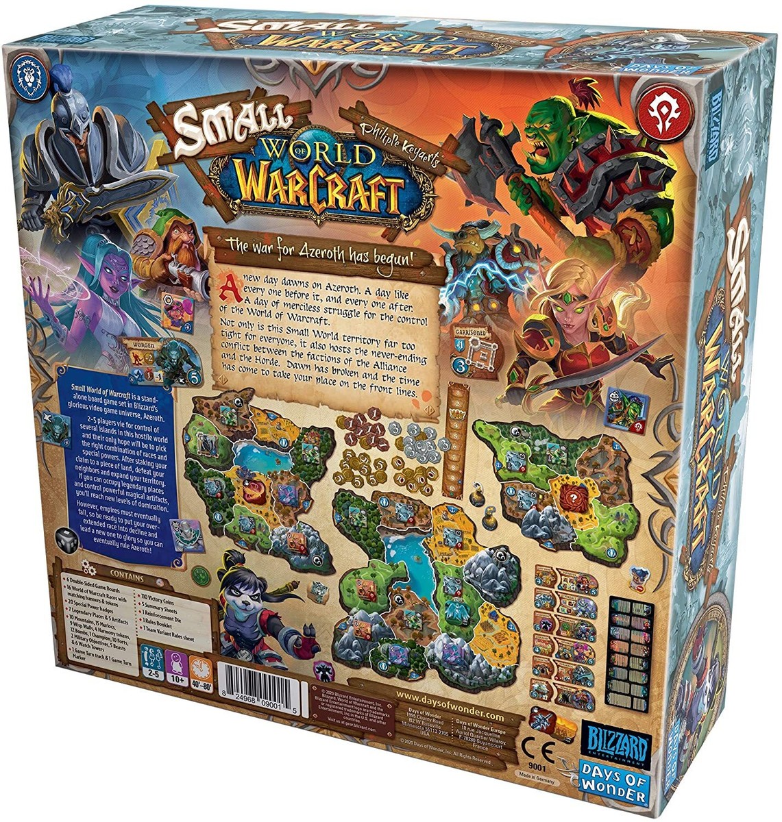 Small World of Warcraft Board Game - Days of Wonder - Blizzard