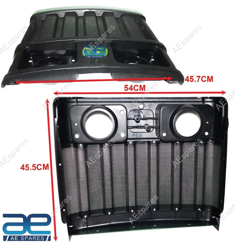 Grille Avant John Deere Authentique Avec écran Latéral Et Phare - RE209912 + RE180246 + 47 - Neuf Sous Blister