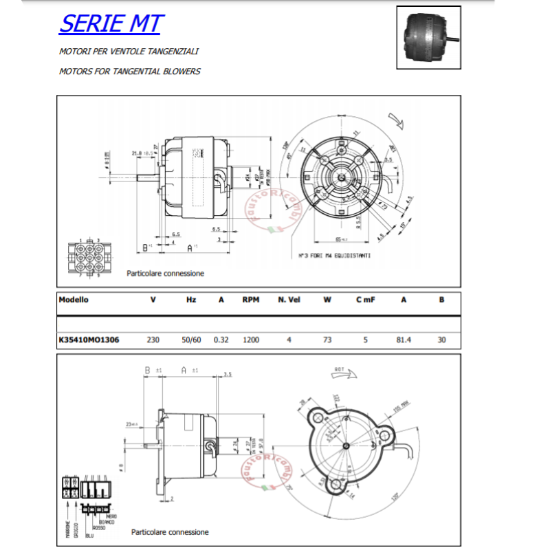 SISME SINGLESHAFT FAN MOTOR K35410MO1306 FAN COIL FAN COILER eBay