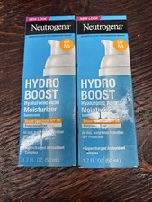 2 PACK Neutrogena Hydro Boost Hyaluronic Acid Moisturizer with Sunscreen SPF 50