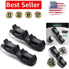 Elegant Eyewear Organizer for Car Visor - Double Clip Sunglasses Holder 2 Pack