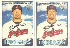 2 CARD 2016 TOPPS HERITAGE SHAWN MORIMANDO BASEBALL CARD LOT