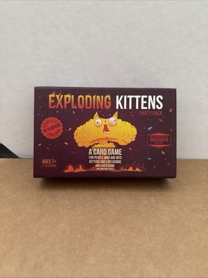 Exploding Kittens Party Pack Card Game Complete 2-10 Players Ages 7+ Used