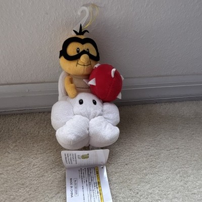 San-Ei Super Mario Lakitu White Yellow Green Red Plush Stuffed Animal 2015