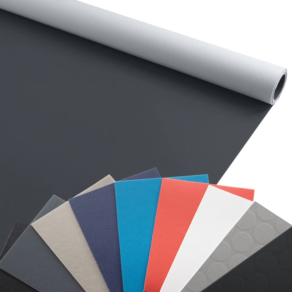 PVC CV-Bodenbelag EXPOTOP Uni 2m Meterware viele Farben R10 Fußbodenheizung - Bild 1 von 4