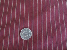 4788. RED/BLACK STRIPE Apparel, Crafts, Quilting COTTON FABRIC - 43" x 1 yd.