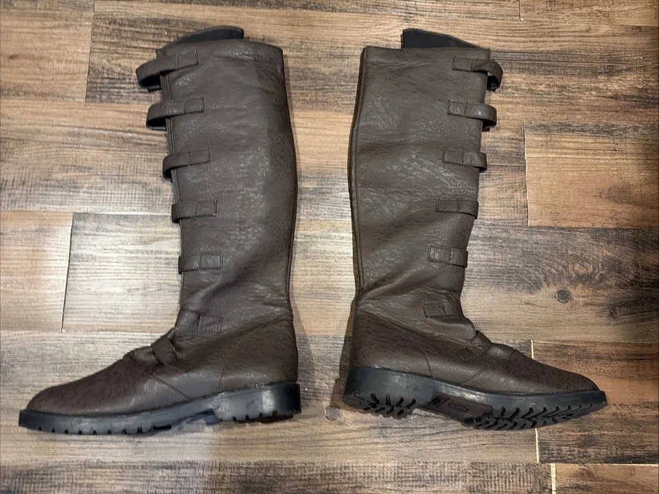 Мужские винтажные состаренные коричневые ботинки Funtasma стимпанк ренессанс размер M 10-11 - Изображение 4 из 4