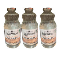 3Pack Lakewood Pure Aloe Juice w/ Organic Lem...