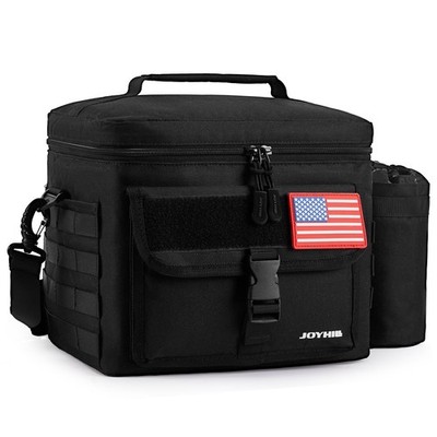 Tactical Lunch Box for Men, Insulated Lunch Bag with Detachable Bottle Pouch ...