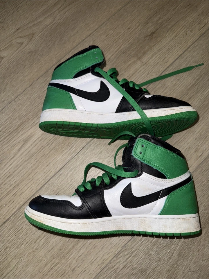 Nike Zapatos Juveniles 7Y Verde Suerte Air Jordan 1 Retro Alto OG GS Zapatilla FD1437 031 Foto 3 de 4