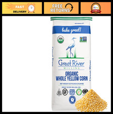 Organic Whole Grain Yellow Corn for Milling, Cooking Baking - 25 Lbs, Non-GMO,