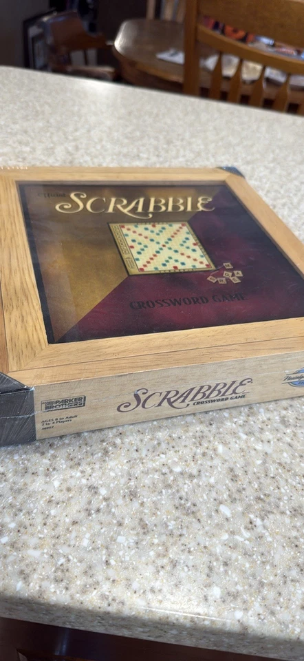 Scrabble Nostalgia Edition Parker Bros Wooden Box NEW Sealed Vintage Rare - Image 2 of 4