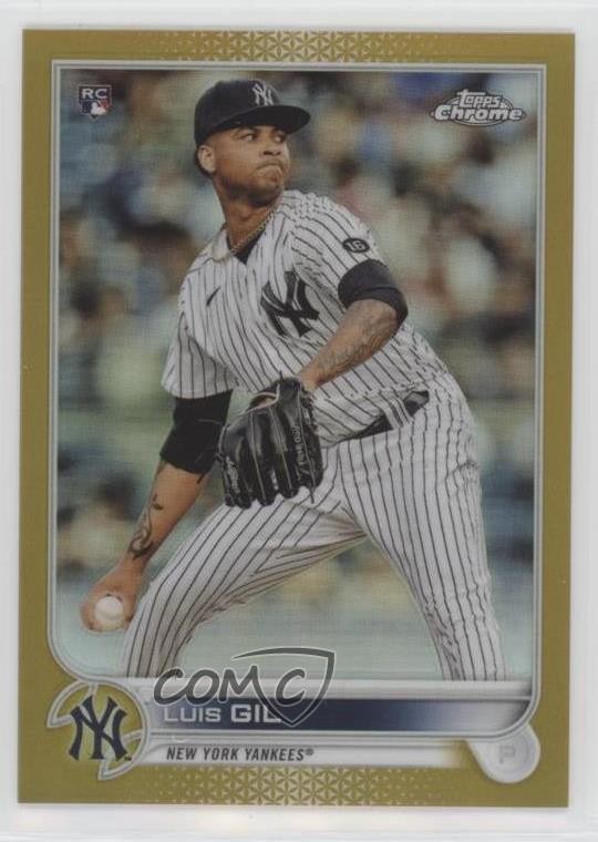 2022 Topps Chrome Gold Refractor 39/50 Luis Gil #202 Rookie RC