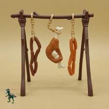 Playmobil Jagdlager-Fleischtrockner-Lebensmittelmarkt-J&auml;ger