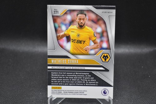 Matheus Cunha 2024-25 Panini Prizm EPL #221 Breakaway Prizm - Picture 2 of 2