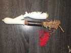 Rare Antique C 1900s German Regimental Porcelain Pipe w/Stag Antler Horn. — photo 5