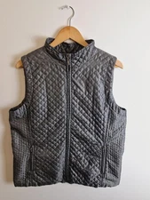 Womens Dash Silver Grey Quilted Gilet Waistcoat Jacket UK16 L