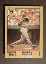 1987 Topps Barry Bonds RC #320 EX-MT/NM Pittsburgh Pirates Rookie Card HR King . rookie card picture