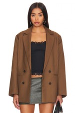 Lioness Wyoming Oversized Blazer chocoloate size M NWT