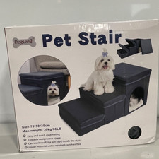 Foldable dog stairs dfor small dogs puppy 3 step pet stairs for bed/couch