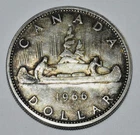 1966 CANADA DOLLAR - Great Large Silver Coin - 0.60 Troy ounce Ag