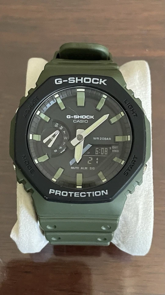 Casio G-Shock  Casioak Watch - GA-2100-4A. Street Utility. Green - image 2 of 4