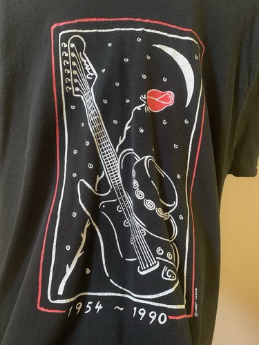 Vintage Stevie Ray Vaughan Memorial Shirt - Large Rare!! - Bild 2 von 5