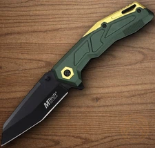 MTech Linerlock Assisted Folding Knife 3.5" 3Cr13MoV Steel Blade Aluminum Handle