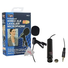 XM-L2 XLR Lavalier Microphone for DSLRs, Camcorders Video Cameras 20' Audio...