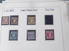GREECE 1860's-1880's LARGE HERMES HEADS ON 11 PAGES OF LEAVES VARIOUS PRINTINGS