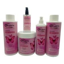 Orion Metamorfosis Keratin Hair Care Kit 5-Step Shampoo Conditioner Mask Serum