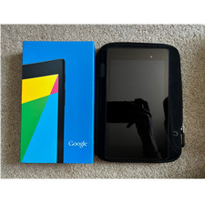 Google Nexus 7 32GB Wi-Fi 7in Black Tablet w/ Case Box Bluetooth Keyboard BUNDLE