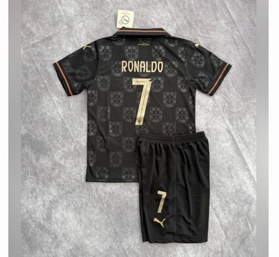 Portugal Ronaldo #7 Youth Jersey And Short Set Kids Soccer Kits