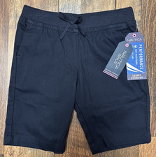 Nautica Girls Navy Uniform Skinny Bermuda Performance Shorts Size 5 Regular