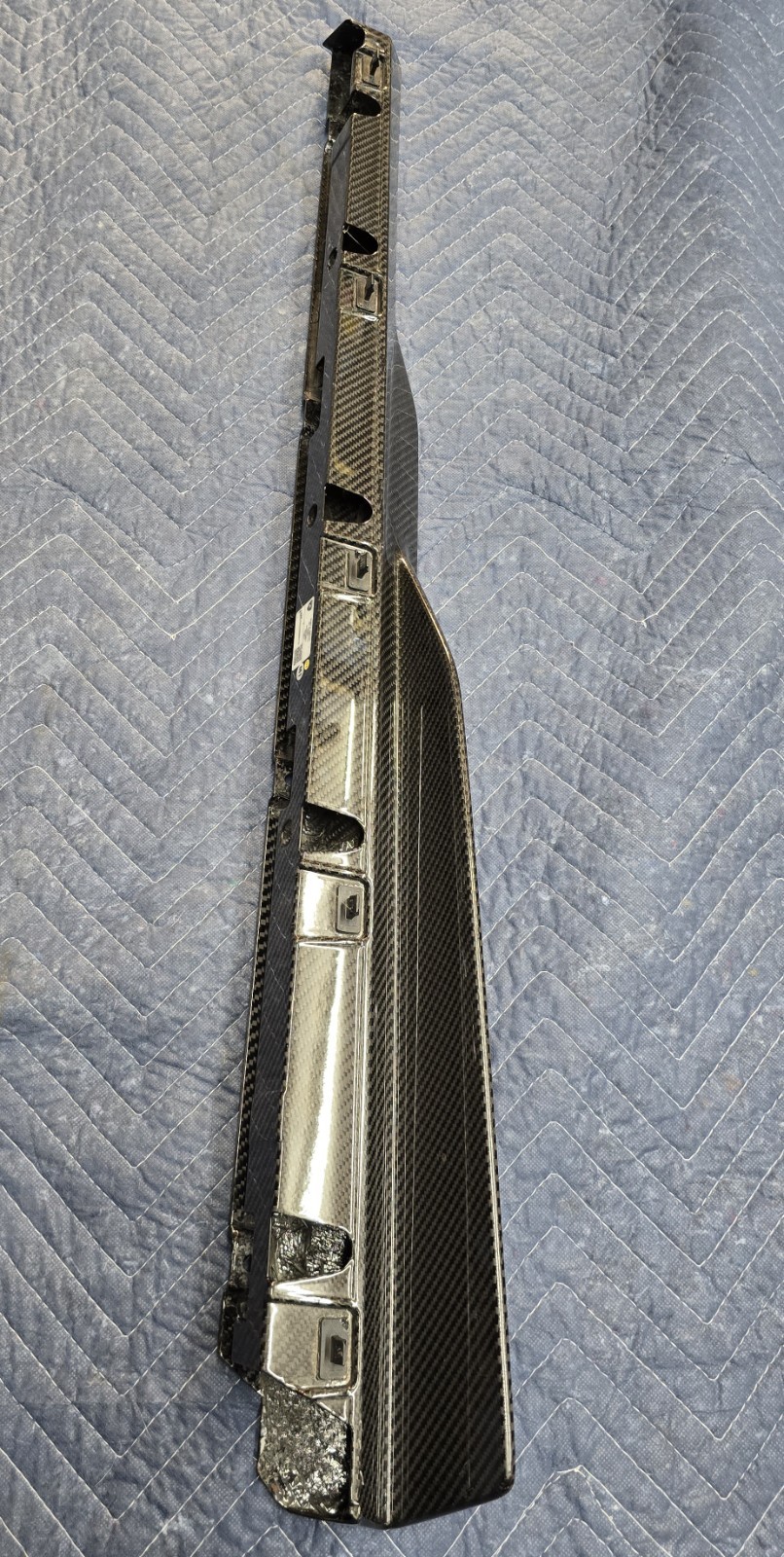 Lamborghini Revuelto Sill Rocker Trim Lower Rear 47B863098C Side Carbon Fiber 