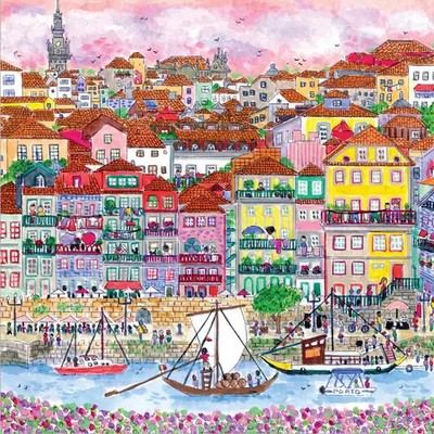 Puzzle (500 T.) Farben von Porto (Galison/Mudpuppy) NEU/OVP