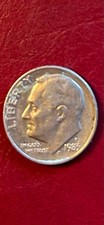 1983 Roosevelt Dime with Major Double Die Reverse on United States of America