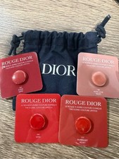 Dior Rouge Dior Sample Set Iconic Couture Lipstick 4 Shades Pouch
