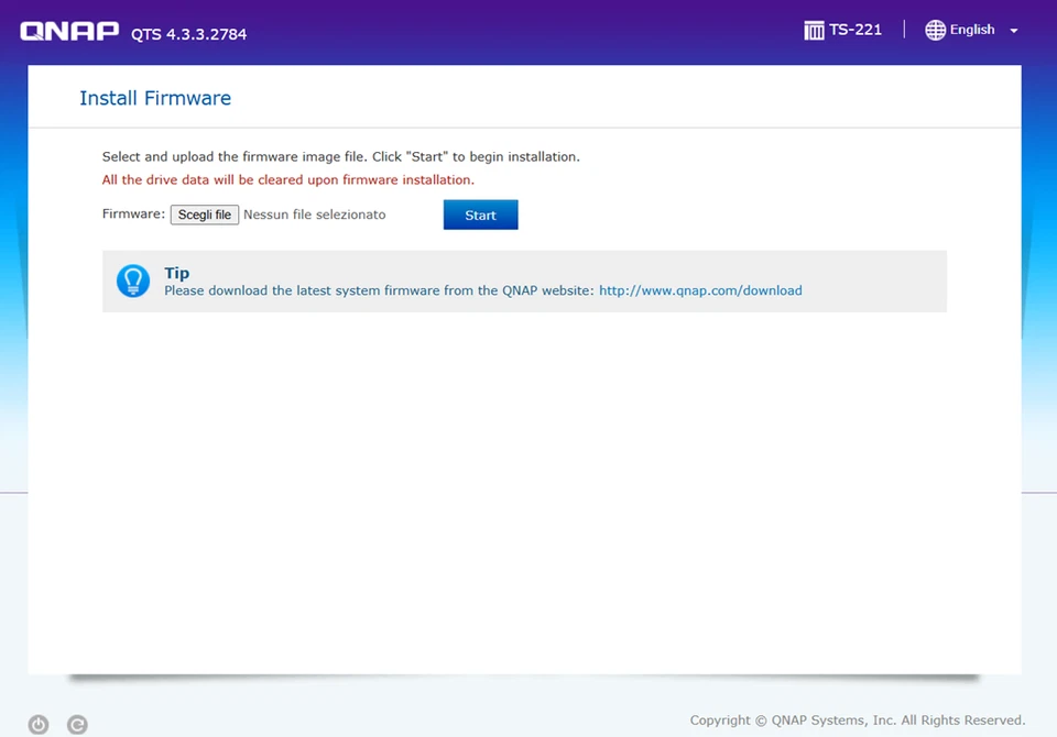 NAS Qnap TS-221 con Hard Disk da 1 Terabyte - Immagine 4 di 4