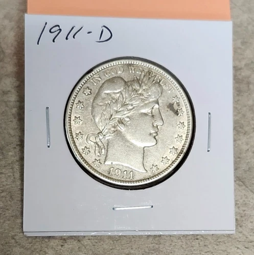 1911-D Barber Half Dollar - High Grade - Original - Still Some Luster