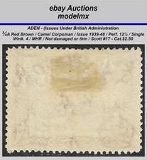 Aden - Mahra State 30B-38B (Complete.Issue.) Ungezähnte