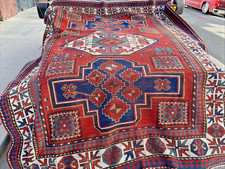 Auth: 19th C Antique Kazak Rug Caucasian Wool Beauty Organic 6x7 NR