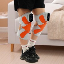 2Pcs Massage Knee Pads Heating Vibrating Knee Massager Battery Powered 40-60 C